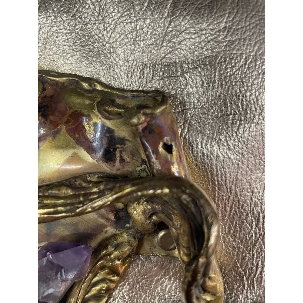 Vintage Carvalhu‎ Copa Collection Gold Leather Shoulder Bag